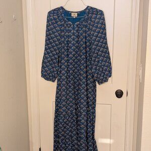 Tuckernuck Indigo Peacock Lyles Dress - XXXL
